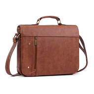 Office leatherbag fits a 14 inch laptop neatly and elegantly_ZKC14 Laptop Bag 14 Inch