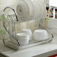 Product HOT Dish Rack 2 Stacking Level Dish Rack Tier Stainless Steel Drainer Top Wholesale