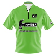 Hammer DS Bowling Polo Shirt Design 3D Zipper Printed 1611-HM