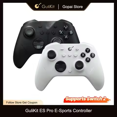 GuliKit ES Pro E-Sports Controller for Nintendo Switch / Switch 2, PC, Windows, Android with TMR Joy