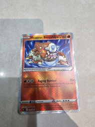 Paket kartu Pokemon Hologram Heatran Bercahaya + Free 5 kartu Pokemon Random Non Hologram