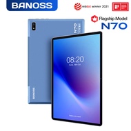 【2024 TOP6】BANOSS N70 Tablet PC 10.1 Inches Android 11 5G WiFi 8800mAh Dual SIM 4G Gaming Online Classroom Meeting for Students 6GB 8GB 10GB RAM 128GB 256GB 512GB ROM