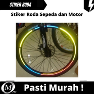 BISA BAYAR DI TEMPAT ! 100% ASLI ! STIKER RODA SEPEDA 8 STRIP MENYALA BISA UNTUK VELG SEPEDA DAN MOTOR  STIKER RODA SEPEDA STIKER SEPEDA RODA 3 STIKER RODA SEPEDA MTB STIKER RODA SEPEDA LIPAT STIKER RODA SEPEDA GUNUNG STIKER SEPEDA ANAK RODA 3 STIKER