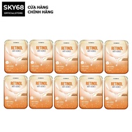 Combo 10 Mặt nạ giảm mụn tái tạo da Foodaholic Retinol Anti Acnes Mask 23ml x 10 - RETINOL