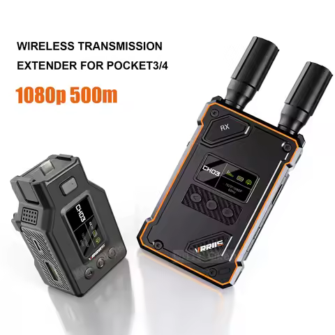 VRRIIS WL087 Pro 1080p UVC Type C Wireless HDMI Extender Video Transmitter Receiver for DJI Pocket 3