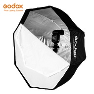 Godox 120cm Umbrella Octagonal Honeycomb Grid Softbox with 280cm Aluminum Light Stand,Holder Bracket Kit for Flash Speedlight