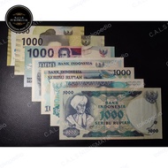 Uang Kuno 1000 Rupiah 7 Generasi aUNC/UNC GRESS 