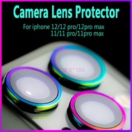 Camera Protector compatible for iPhone 13 Pro Max 12 11 Pro Max Camera Lens Glass Protector Metal Rainbow Multicolor