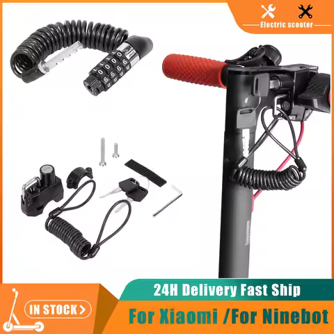 Portable Helmet Lock Anti-Theft Safety Lock Electric Scooter for Xiaomi M365 Pro 1S for Ninebot Max 