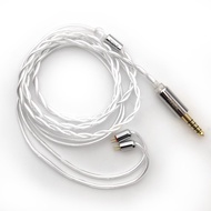 Earphone Cable Litz 5N-OCC Headphone Upgrade Wire 0.78mm 2Pin Earbuds Replacement Line 4.4mm Headset