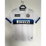 Retro  09-10 Inter Milan away football short sleeved jersey
