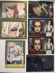 進擊的巨人 金屬卡透卡 阿爾敏莎夏亞妮賈碧