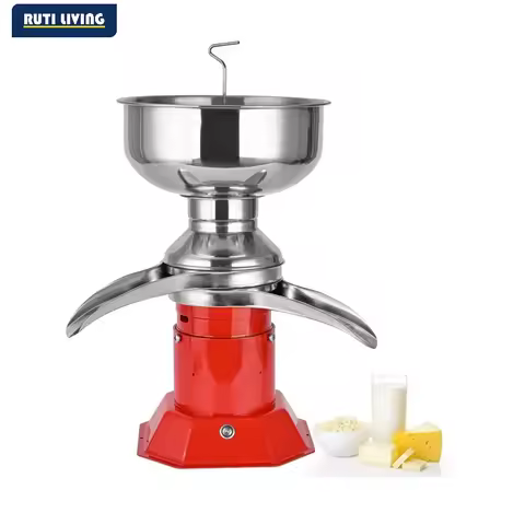 Electric Milk Cream Separator 13.2 Gallons/h Stainless Steel Centrifugal Skimmer Household Butter Mi