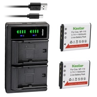 Kastar 2-Pack Battery and LTD2 USB Charger Compatible with Casio NP-110 Battery, Casio Exilim EX-ZR5