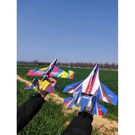 Electric Hand Throwing Plane Foam Glider Luminous Su 27 Rechargeable Foam Plane Assembly Stall Model