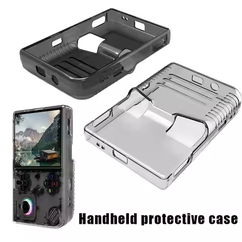 Transparent Protective Case For Ambronic RG40XXV Handheld Game Console Shockproof Clear Shell Full C