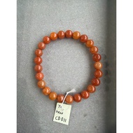 CD011 Ready Stock Jade(Heat) Bracelet翡翠烧红手串卡7+