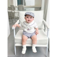 Order 2w (original product L1) Gray Prince Set (without hat) super luxurious for baby's birthday, fi