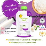 Little Etoile Organic Baby Puree Food For 6 Months + And Above - Vanilla Flavoured Custard (120g)