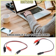 RUN 26cm DC5 5x2 1mm Male Female Power Line to Alligators Clip Wire for Power Supply and Electrical 