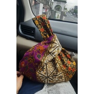 Blakkotang Knot bag women's batik knot tote bag japanese knot bag batik clothSimpul hampers gift sou