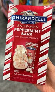 Ghirardelli Chocolate Square  Snowmen Peppermint Bark 115.2g peppermint flavour 薄荷朱古力 mint chocolate