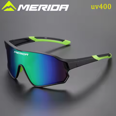 Merida Cycling sunglasses UV400 Anti Fog REVO Lenses HD Clarity CE/ANSI Certified Cateye Design MTB/
