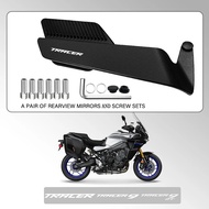 Track Certified Wide-angle Motorcycle Fixed Wind Wing Rearview Mirror For YAMAHA TRACER 9 GT 9GT 900