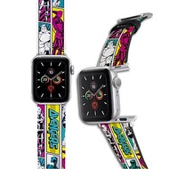 Marvel-Apple Watch錶帶-皮革系列-彩色漫畫風 Avengers