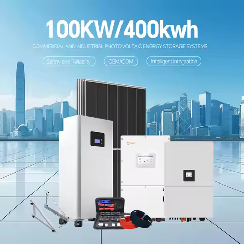 Industrial Solar Power System 50KW 100KW 150KW 200KW Hybrid Off-Grid Complete Kit 3 Phase LiFePO4 Ba