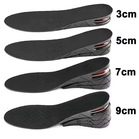 1Pair Height Increase Insole for Feet 3cm 5cm 7cm 9cm Variable Height Shoes Insoles Men Women Air Sh