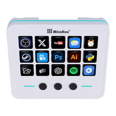 MiraBox M18 V3 Stream Deck macropad Streamdeck Deck Dock Macro Mini Keyboard Creative Visual Desktop