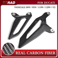 For DUCATI Panigale V2 899 959 1199 1299 All Years Carbon Fiber Heel Guard Footpeg Wings Footrest Pr