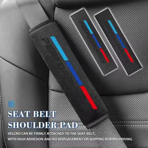 Ice Silk Car Seat Belt Shoulder Pad Comfortable Auto Strap Cushion For BMW M M2 M3 M4 M5 M6 E46 E90 