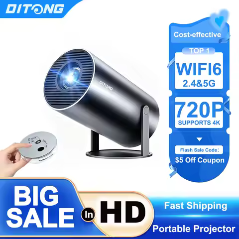 DITONG HY300 Plus HD Projector Portatil 4K Projetor Android LED Video Home Theater Cinema Phone Mini
