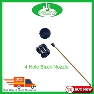 Manual Knapsack Sprayer 4 Hole Black Nozzle / Spare Parts / Nozzle Pam Racun