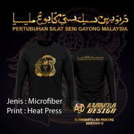 T-shirt Baju Gayong / Silat Seni Gayong / Round Neck Long Sleeve/ Microfibre 160g/m / Heatpress
