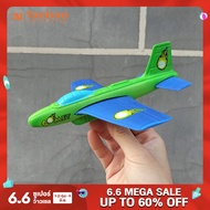 เครื่องบินโฟมโยนด้วยมือเด็กโยนเครื่องร่อนนุ่มกีฬากลางแจ้งของเล่นขนาดเล็กหมุนกลับทนพลาสติกเด็ก3