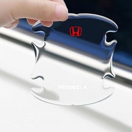4Pcs For Honda Accord City BRV HRV Civic CRV Odyssey Universal Invisible Car Door Bowl Protector Cover Protective Sticker