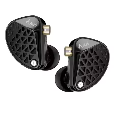 Pre-order KZ AM16 16 Drivers Professional Hi-Fi IEM Ergonomic Design Wired Earphone with Ergonomic S