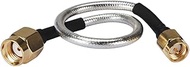 Coaxial Flexible Cable 1ft Rf SMA Plug to Rp-SMA Male Connector Rg402 30cm Used in Radio Astronomy, 