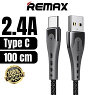Remax Type C Cable 2.4A Charging Cable Remax Android Cable USB to Type C Cable Wayar Kabel