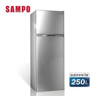 ＊高雄熱點＊SAMPO聲寶 250L 1級變頻2門電冰箱 SR-B25D(S)小家庭適用/還可退稅1200