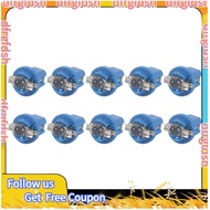 【D&F】10Pcs LED Bulb Meter Dash B8-5D T5 Lamp with Holder Blue Tuning Auto Car Light