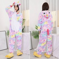 Adult Kigurumi Unicorn Pajamas Cosplay Costume Sleepwear Animal Flannel Jumpsuit One Suit