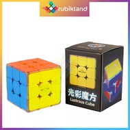 [Có Nam Châm] Rubik 3x3 SengSo Lustrous 3x3 Phát Sáng ShengShou Có Đèn Rubic 3 Tầng Đồ Chơi Trí Tuệ 