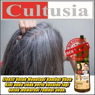 PROMO Sampo sin hair Shampoo penghilang uban pewarna rambut putih cultusia penutup uban penghitam ub