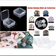 CLEAR MINI BOX 5x5x3 CM MULTI-FUNCTION