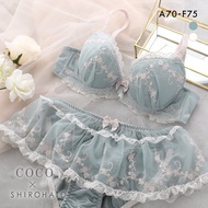 COCO Linge X SHIROHATO girly garden bra panties set (Sizes A-F)(42P327416)(Direct from Japan)1