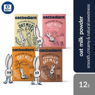 Oatbedient Oat Milk (Oat Milk/ Chocolate Oat Milk/ Oats & Chia Seeds/ Lite) 12s | Smooth, Creamy & N